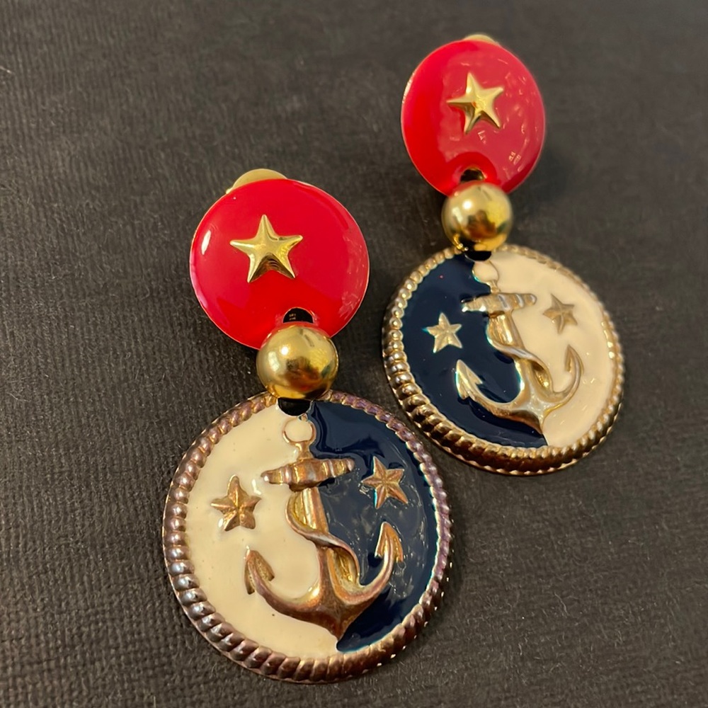 Vintage Hand-Made Clip-On Earrings